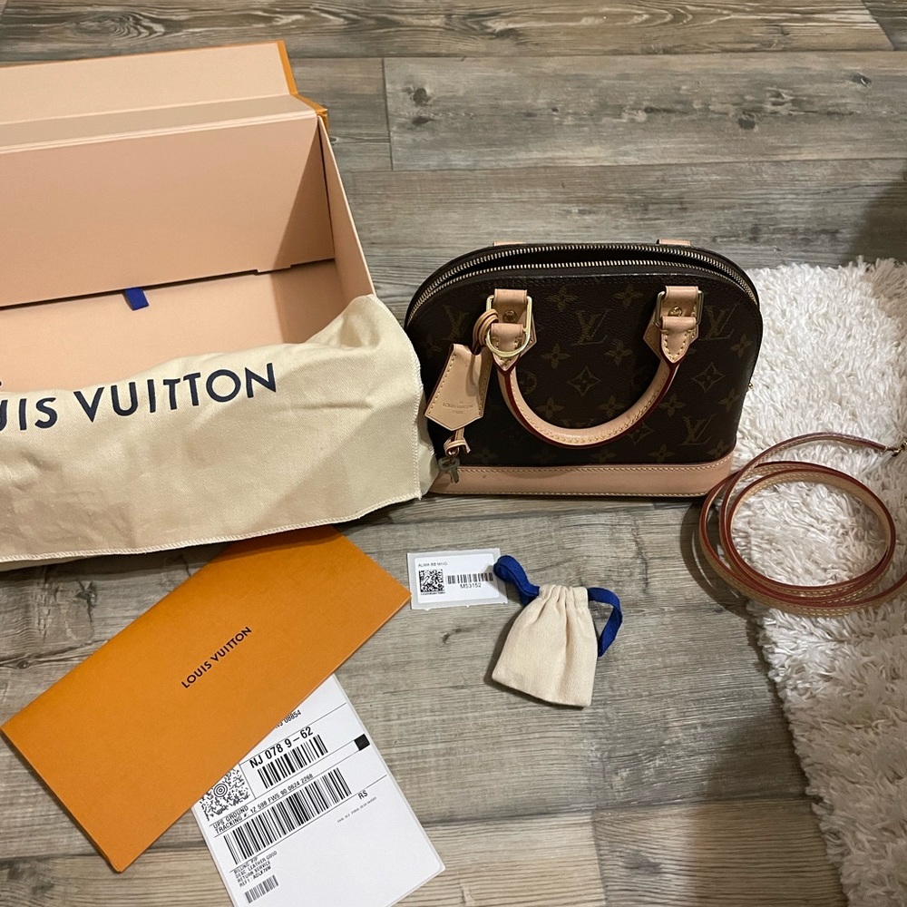 Alma BB Louis Vuitton authentic with box dust bag and receipt